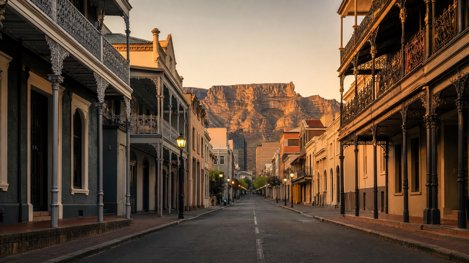 Historic Long Street architecture, Cape Town city centre